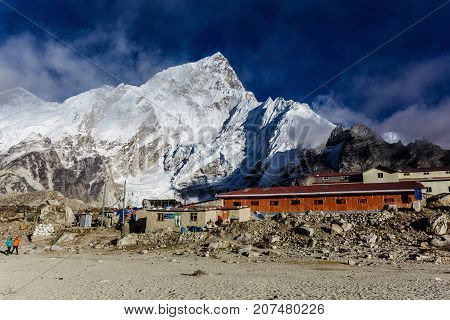 City in the Himalayas at a height of 5164