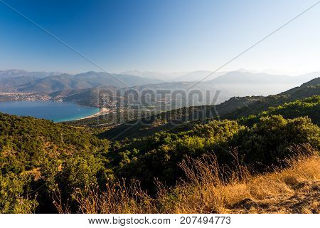 Corsica national nature park Scandola and lake