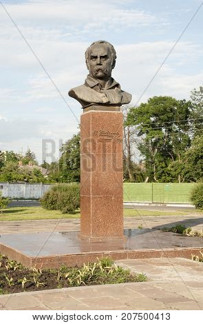 Bila Tserkva,Ukraine, June 05,2013: Monument to Taras Shevchenko Ukrainian poet