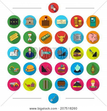 Shovel, industry, Business and other  icon in cartoon style. Car, coal, miner icons in set collection.