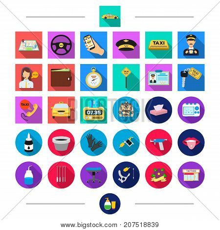 Washing, shampoo, tools and other  icon in cartoon style. Sign, signboard, store icons in set collection.