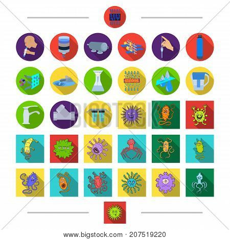 Medicine, prevention, ecology and other  icon in cartoon style. Tablets, powders, Pharmacy icons in set collection.