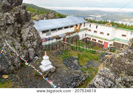 Shad Tchup Ling Buddhist Monastery On Mountain Kachkanar. Russia