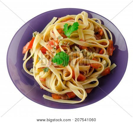 Spaghetti On A Plate