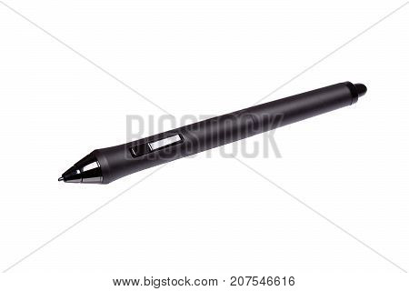Stylus for touchscreen graphic tablet. High resolution photo.