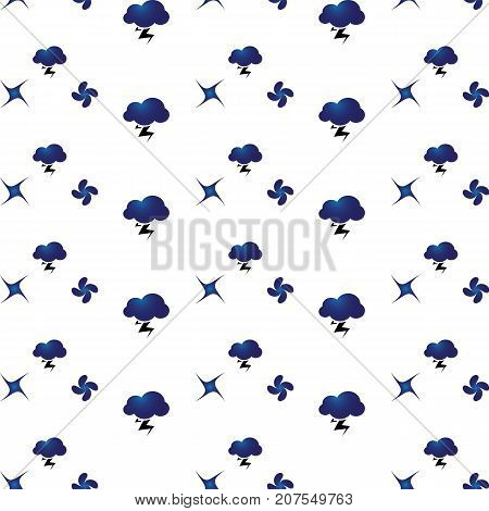 Cloudy storm and thunder abstract pattern background stock vector