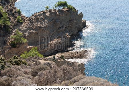 wild beaches on the island of Thassos