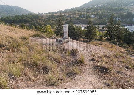 Area Of ​​the Reservoir Of Navacerrada. Community Of Madrid Spain. Europe.