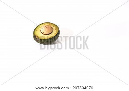 Rotten Avacado On White Background
