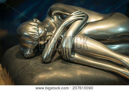 TRENTON, NJ - JUNE 17, 2017: Founded in 1992 by American artist Seward Johnson the Grounds for Sculpture is an outdoor sculpture park