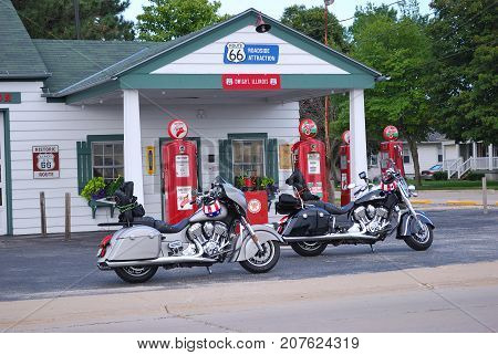 Old Texaco Gas Station In Route 66.