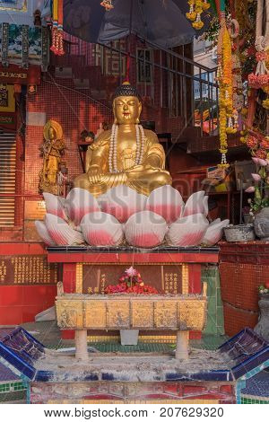 Colorful God Statues Are Located At The Repulse Bay Is A Quaint Taoist Temple Which Is Popular For I