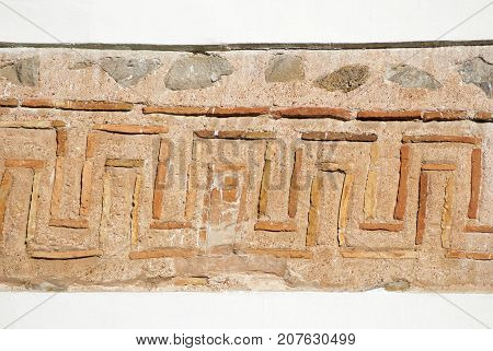 A fragment of ancient masonry church in Chernigov. Ukraine