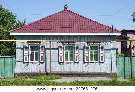 Street in the city of Konotop. Sumy region Ukraine