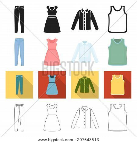 exclusive, textiles, atelier and other  icon in different style., model, fashion, accessories icons in set collection