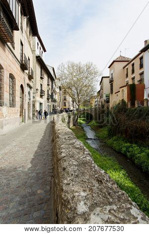 Beautiful View Of The Albaicin In Granada, Andalusia