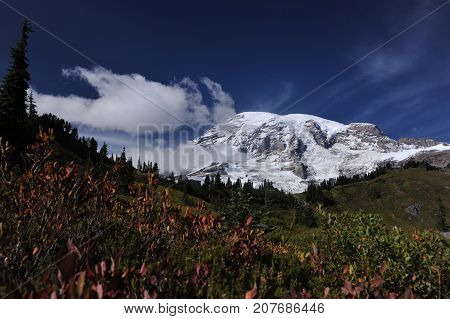 Mount Rainer National Park, highest mountain in the U.S. state of Washington, Seattle
