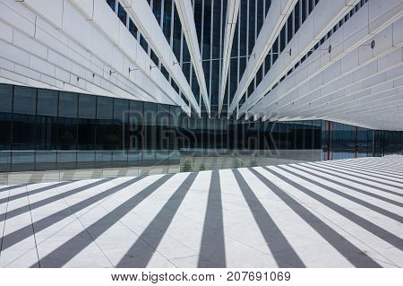 The details of modern architecture in the lines