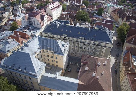 Tallinn, View From St Olav's Church Tower