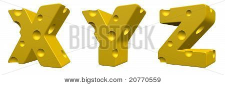 Lettere di formaggio