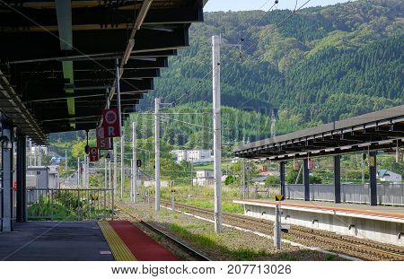 Railway Station In Hakodate, Japan