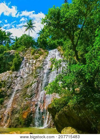 Na Muang waterfall at Koh Samui, Thailand