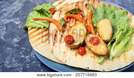 Vegetarian Tortilla Dish