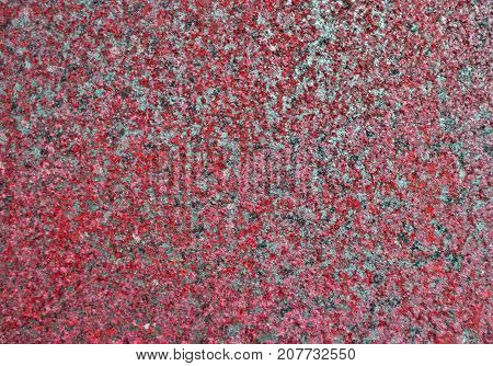 Photo of red crystals background texture. Micro crystals