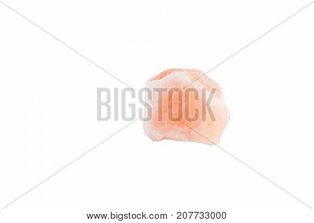 Halite Rock Salt Stone From Pakistan Isolated On White