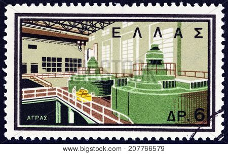 GREECE - CIRCA 1962: A stamp printed in Greece from the 
