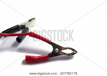 Electronic jumper cables Positive electrode and Negative electrode