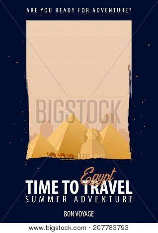 Egypt, Africa. Time To Travel. Journey, Trip, Vacation. Your Adventure. Bon Voyage.