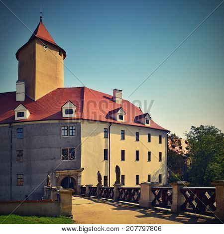 Beautiful Gothic Castle Veveri. The City Of Brno At The Brno Dam. South Moravia - Czech Republic - C