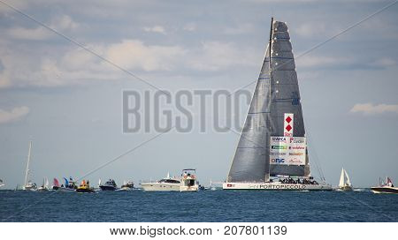08.10.2017 Trieste, Italy. Barcolana, International Traditional Regatta