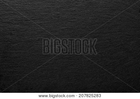 Coal black background. Dark texture. Schiffer plate. Cheese board