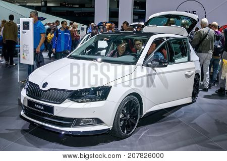 Frankfurt-September 20: Skoda Fabia at the Frankfurt International Motor Show on September 20 2017 in Frankfurt