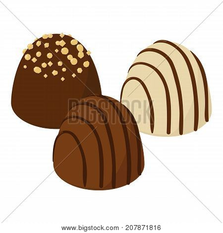 Candy icon. Isometric illustration of candy icon for web