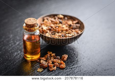 A Bottle Of Myrrh Essential Oil