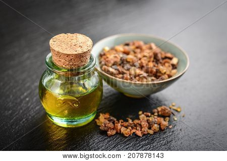 A Bottle Of Myrrh Essential Oil