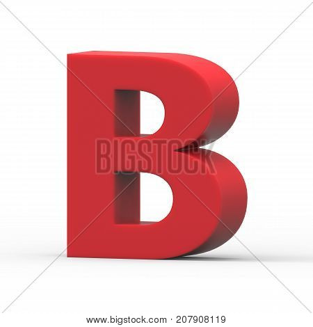 Right Red Letter B