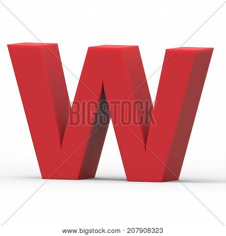 Right Red Letter W