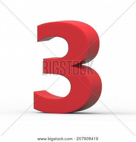 Right Red Number 3