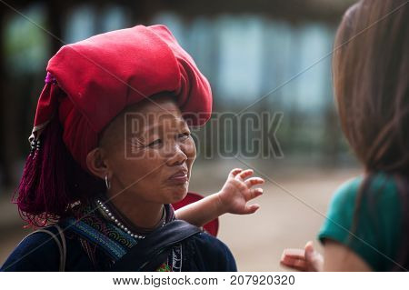 Red Dao Hilltribe Woman, Sapa
