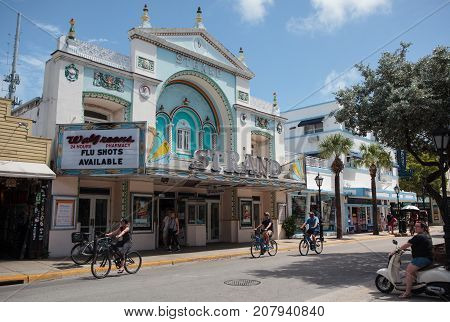 Old Strand Theater Building In  Key West, Florida
