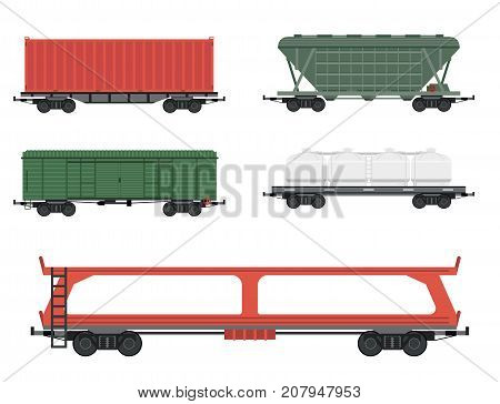 Train carriages car railway without striping travel railroad passenger locomotive vector wagon transport. Modern vehicle station track car technology business traffic transportation.