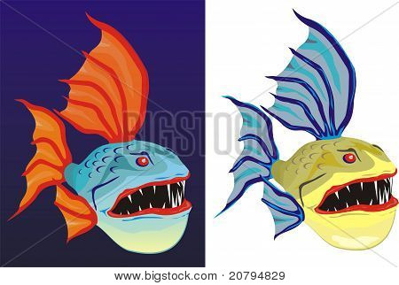 poissons effrayant, laid