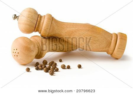Pepper pot og saltcellar