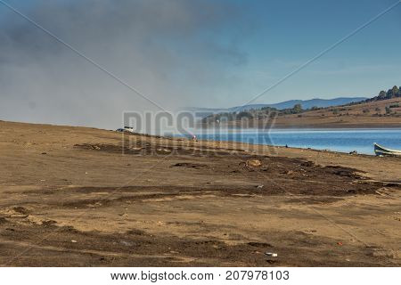 Amazing Autumn Landscape of Batak Reservoir, Pazardzhik Region, Bulgaria