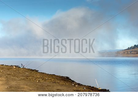 Amazing Autumn Landscape of Batak Reservoir, Pazardzhik Region, Bulgaria