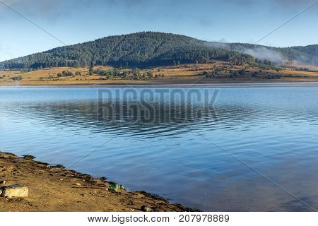 Amazing Autumn Landscape of Batak Reservoir, Pazardzhik Region, Bulgaria
